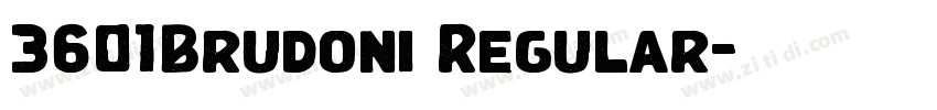 3601Brudoni Regular字体转换